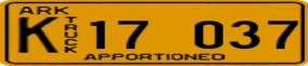 Trailer License Plate